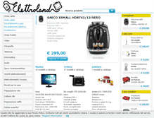 Tablet Screenshot of elettroland.it